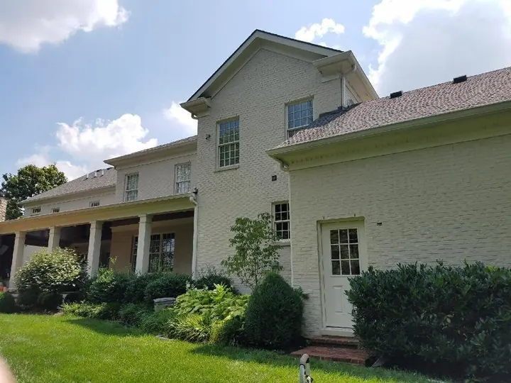 White painted brick home Lexington KY